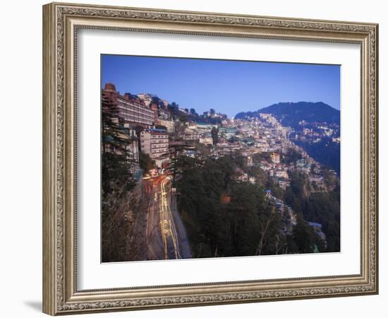 India, Himachal Pradesh, Shimla, View of Shimla City-Jane Sweeney-Framed Photographic Print