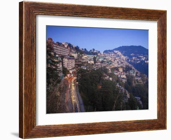 India, Himachal Pradesh, Shimla, View of Shimla City-Jane Sweeney-Framed Photographic Print