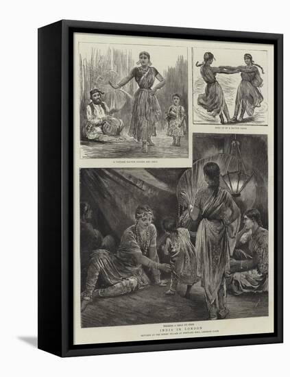 India in London-Arthur Hopkins-Framed Premier Image Canvas