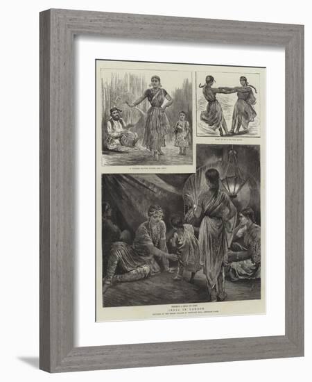 India in London-Arthur Hopkins-Framed Giclee Print