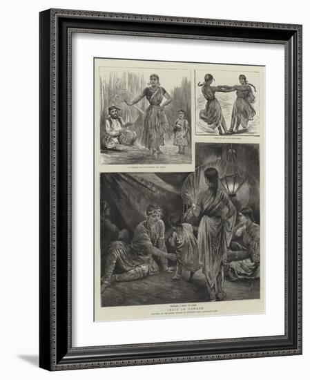 India in London-Arthur Hopkins-Framed Giclee Print