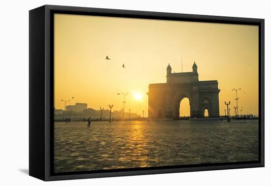 India, Maharashtra, Mumbai, Gateway of India, the Gateway of India at Dawn-Alex Robinson-Framed Premier Image Canvas