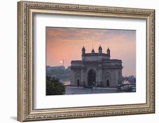 India, Maharashtra, Mumbai, View of Gateway of India-Jane Sweeney-Framed Photographic Print