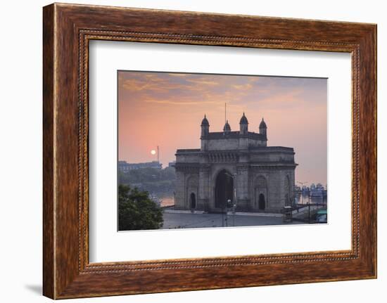 India, Maharashtra, Mumbai, View of Gateway of India-Jane Sweeney-Framed Photographic Print