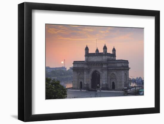 India, Maharashtra, Mumbai, View of Gateway of India-Jane Sweeney-Framed Photographic Print