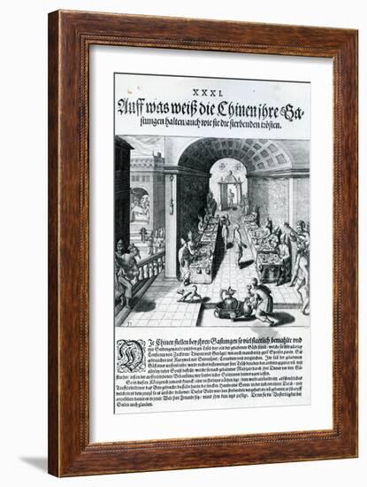 India Orientalis, 1598-Theodore de Bry-Framed Giclee Print