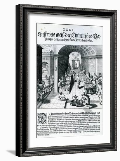 India Orientalis, 1598-Theodore de Bry-Framed Giclee Print