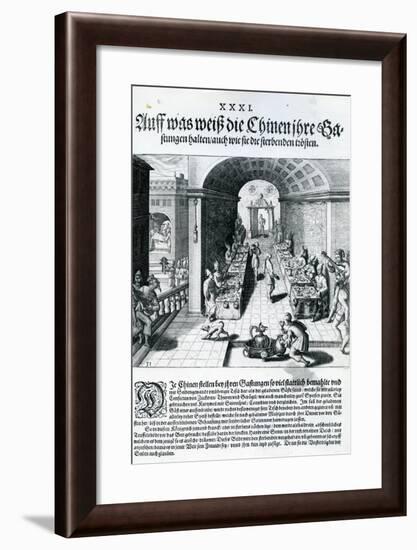 India Orientalis, 1598-Theodore de Bry-Framed Giclee Print