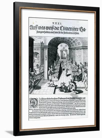 India Orientalis, 1598-Theodore de Bry-Framed Giclee Print