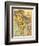 India - Panoramic Map-Lantern Press-Framed Art Print