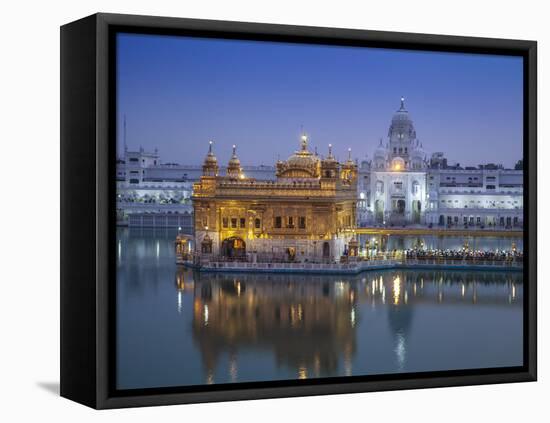 India, Punjab, Amritsar, the Harmandir Sahib,  Known As the Golden Temple-Jane Sweeney-Framed Premier Image Canvas