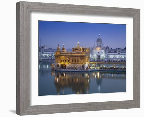 India, Punjab, Amritsar, the Harmandir Sahib,  Known As the Golden Temple-Jane Sweeney-Framed Photographic Print