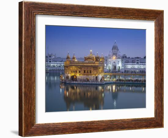 India, Punjab, Amritsar, the Harmandir Sahib,  Known As the Golden Temple-Jane Sweeney-Framed Photographic Print
