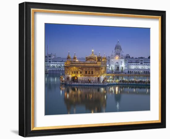 India, Punjab, Amritsar, the Harmandir Sahib,  Known As the Golden Temple-Jane Sweeney-Framed Photographic Print