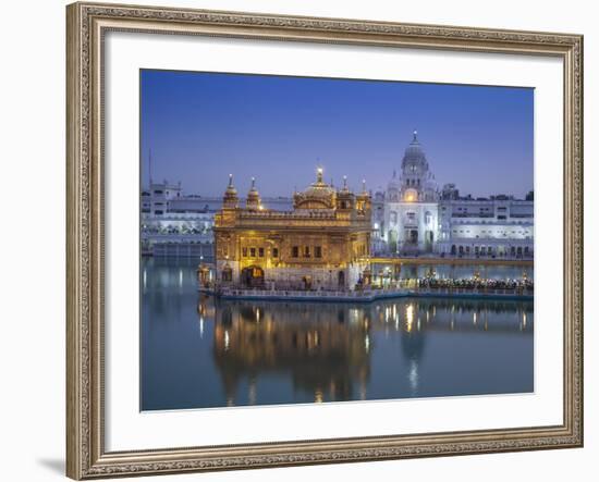 India, Punjab, Amritsar, the Harmandir Sahib,  Known As the Golden Temple-Jane Sweeney-Framed Photographic Print