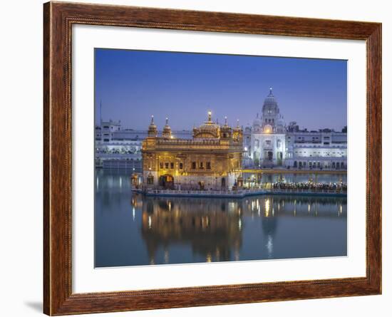 India, Punjab, Amritsar, the Harmandir Sahib,  Known As the Golden Temple-Jane Sweeney-Framed Photographic Print