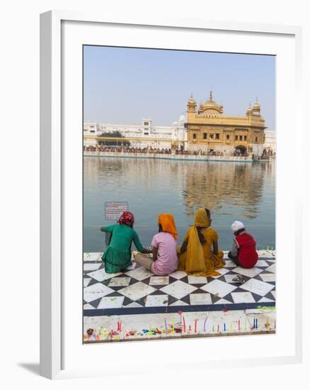 India, Punjab, Amritsar, the Harmandir Sahib,  Known As the Golden Temple-Jane Sweeney-Framed Photographic Print