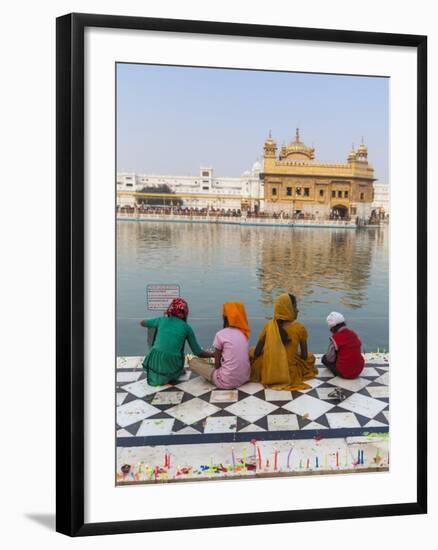 India, Punjab, Amritsar, the Harmandir Sahib,  Known As the Golden Temple-Jane Sweeney-Framed Photographic Print