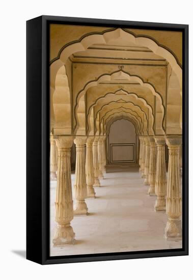 India, Rajasthan, Jaipur Amber Fort. Arches-Emily Wilson-Framed Premier Image Canvas
