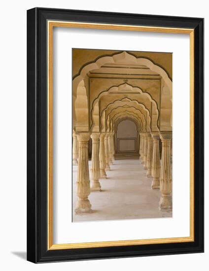 India, Rajasthan, Jaipur Amber Fort. Arches-Emily Wilson-Framed Photographic Print