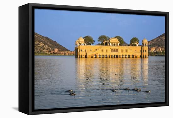 India, Rajasthan, Jaipur. Jal Mahal Palace Is Commonly known as the Water Palace.-Nigel Pavitt-Framed Premier Image Canvas