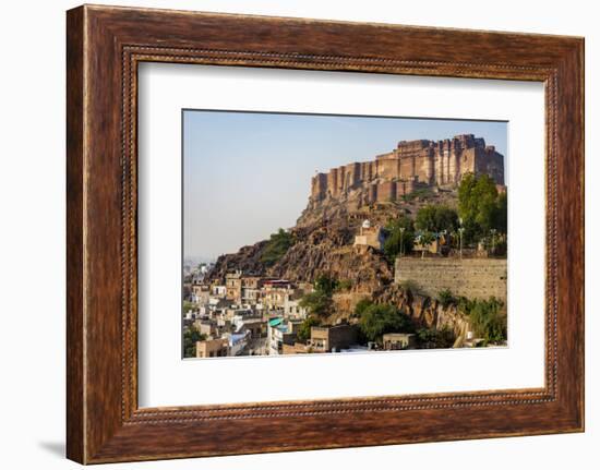 India, Rajasthan, Jodhpur. Mehrangarh Fort (built circa 1460 on National Geological Monument, part -Alison Jones-Framed Photographic Print