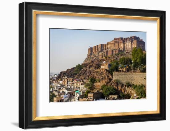 India, Rajasthan, Jodhpur. Mehrangarh Fort (built circa 1460 on National Geological Monument, part -Alison Jones-Framed Photographic Print