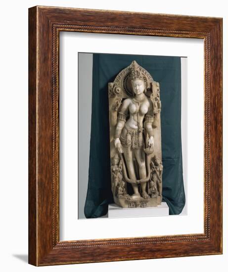 India, Rajasthan, Pali, the Goddess Saraswati, Gahadvala Period-null-Framed Giclee Print