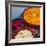 India, Rajasthan, Pipar. vendor making necklaces of marigolds and roses-Alison Jones-Framed Photographic Print