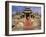 India, Rajasthan, Ranakpur, a Couple Descend Steps at the Famous Chaumukha Mandir, an Elaborately S-Amar Grover-Framed Photographic Print