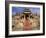 India, Rajasthan, Ranakpur, a Couple Descend Steps at the Famous Chaumukha Mandir, an Elaborately S-Amar Grover-Framed Photographic Print