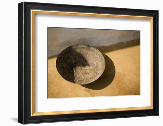 India, Rajasthan. Traditional bowl close-up.-Jaynes Gallery-Framed Photographic Print