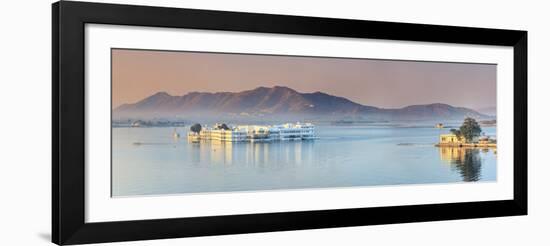 India, Rajasthan, Udaipur, Lake Pichola and Lake Palace-Michele Falzone-Framed Photographic Print