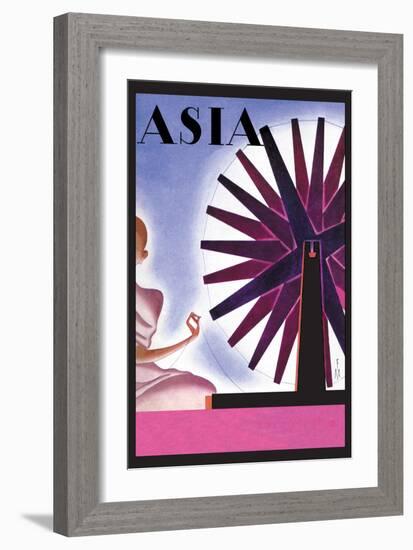 India's Symbolic Wheel-Frank Mcintosh-Framed Art Print