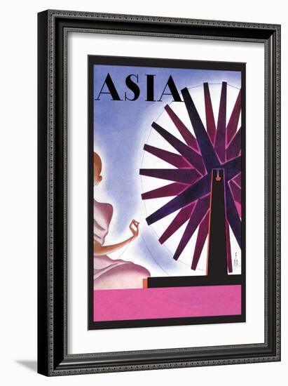 India's Symbolic Wheel-Frank Mcintosh-Framed Art Print