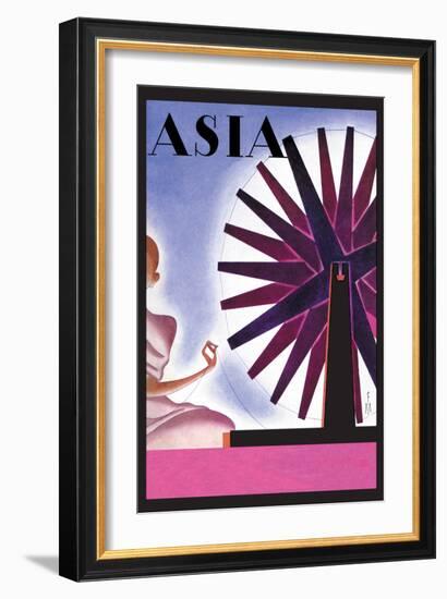 India's Symbolic Wheel-Frank Mcintosh-Framed Art Print