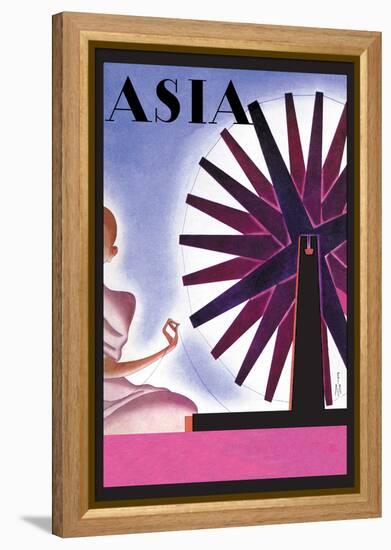 India's Symbolic Wheel-Frank Mcintosh-Framed Stretched Canvas