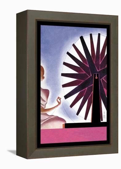 India's Symbolic Wheel-Frank Mcintosh-Framed Stretched Canvas