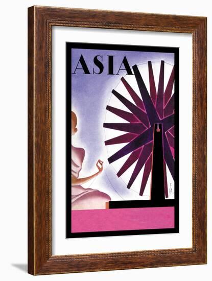 India's Symbolic Wheel-Frank Mcintosh-Framed Art Print