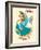 India - Sabena Belgian World Airlines - Native Indian Dancer, Vintage Airline Travel Poster, 1969-Pacifica Island Art-Framed Art Print