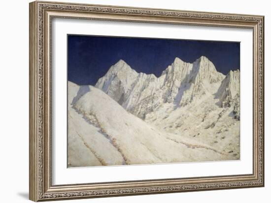 India. Snow on the Himalayas, 1874-1876-Vasili Vasilyevich Vereshchagin-Framed Giclee Print