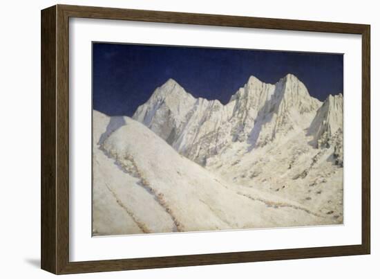 India. Snow on the Himalayas, 1874-1876-Vasili Vasilyevich Vereshchagin-Framed Giclee Print