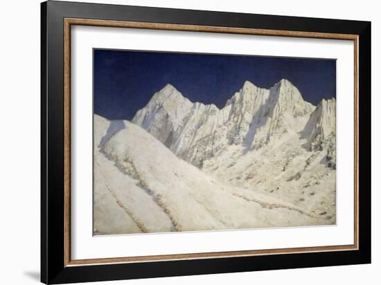 India. Snow on the Himalayas, 1874-1876-Vasili Vasilyevich Vereshchagin-Framed Giclee Print