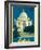 India - Taj Mahal, Agra Uttar Pradesh - Vintage Travel Poster, 1930s-Pacifica Island Art-Framed Art Print