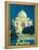 India - Taj Mahal, Agra Uttar Pradesh - Vintage Travel Poster, 1930s-Pacifica Island Art-Framed Stretched Canvas