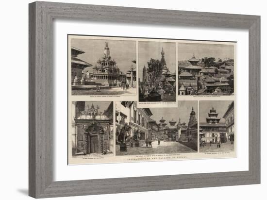 India, Temples and Palaces in Nepaul-null-Framed Giclee Print