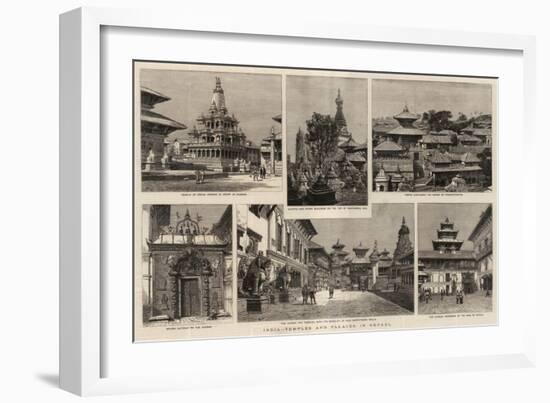 India, Temples and Palaces in Nepaul-null-Framed Giclee Print