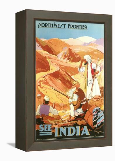 India Travel Poster, Northwest Frontier-null-Framed Stretched Canvas