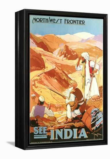 India Travel Poster, Northwest Frontier-null-Framed Stretched Canvas