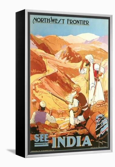 India Travel Poster, Northwest Frontier-null-Framed Stretched Canvas